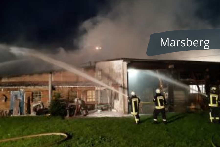 Scheunenbrand in Marsberg